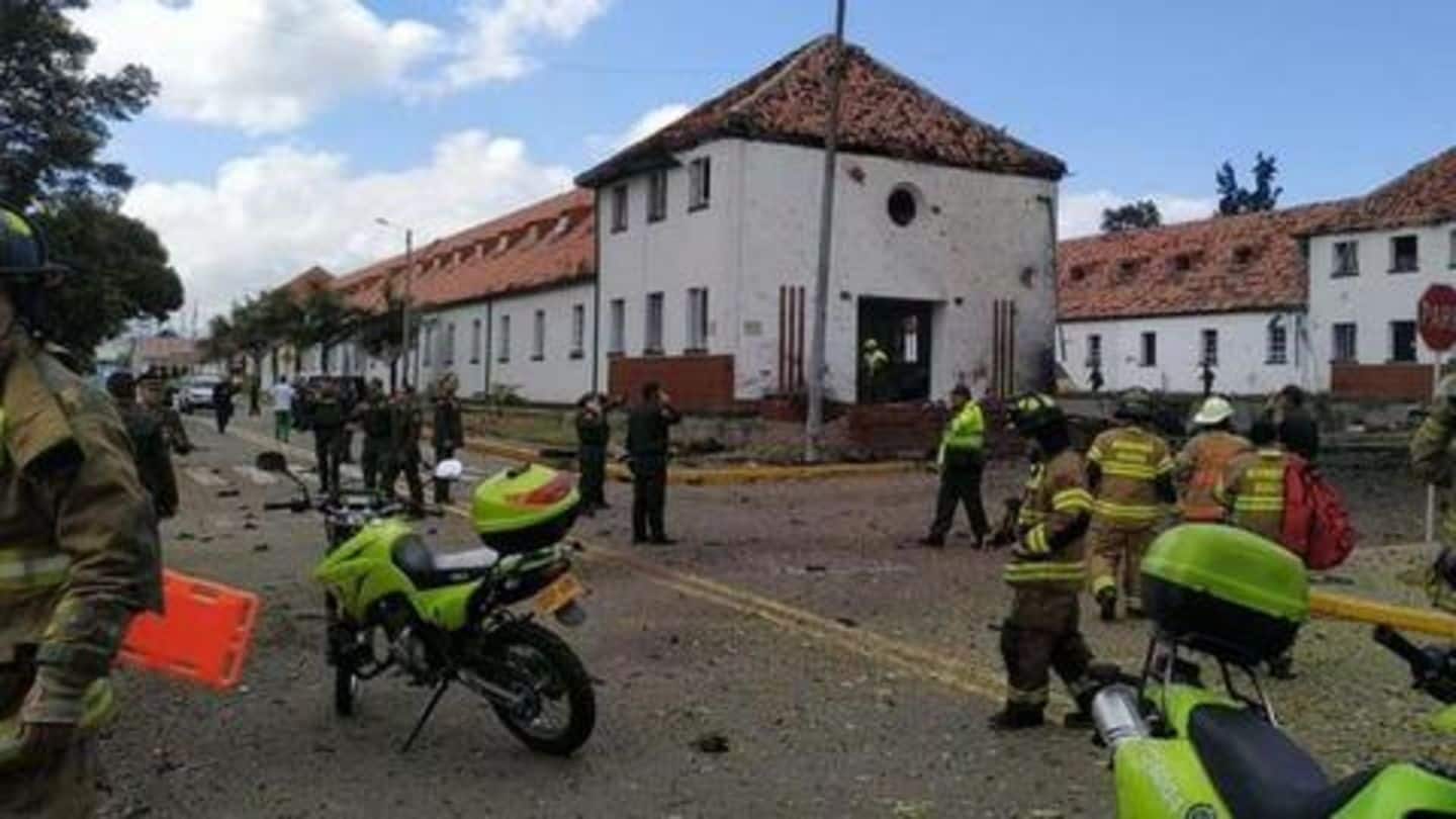 Bomb strikes Colombian Police Academy, kills 10 and injures 65