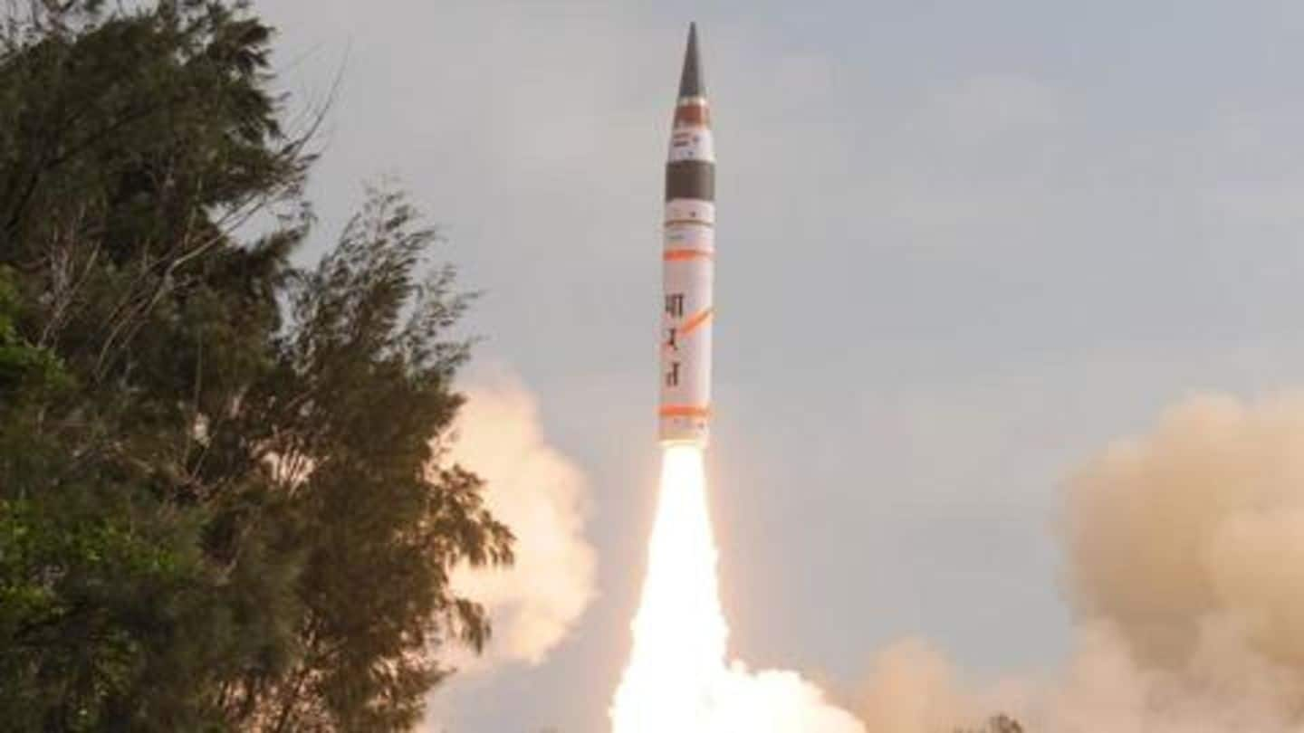 India successfully test-fires nuclear-capable Agni-5 missile, 2nd test in 6-months