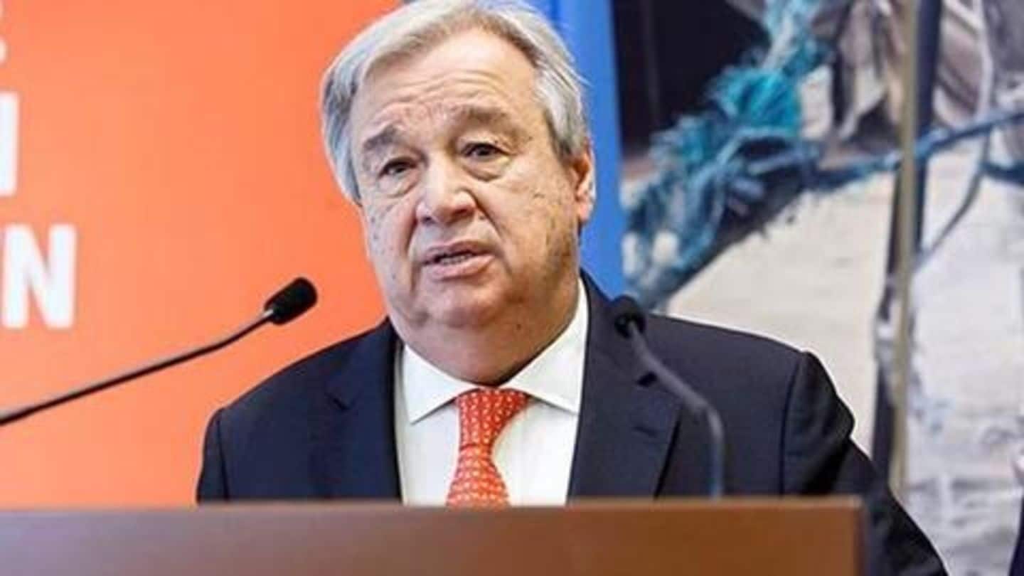 Rapid urbanization increases risks from natural, human-made disasters: Antonio Guterres