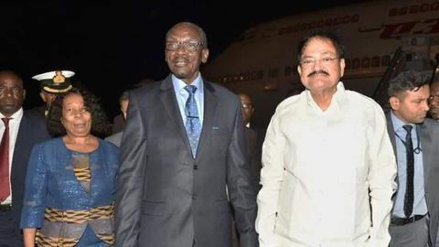 Vice President Venkaiah Naidu meets Indian community in Zimbabwe