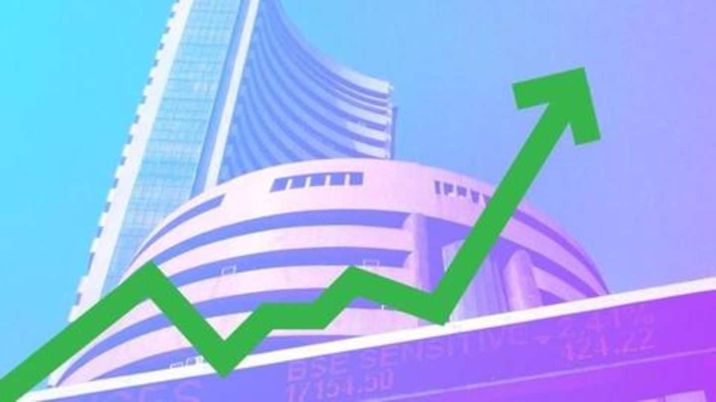 Sensex jumps over 100 points ahead of Budget 2019