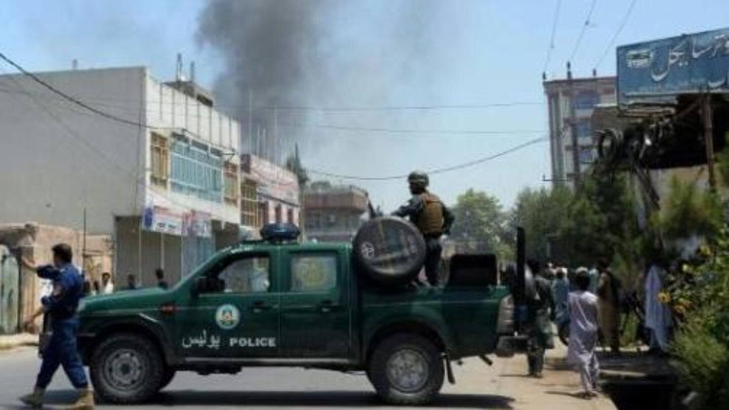 Suicide bomb attack outside EC office kills two in Afghanistan