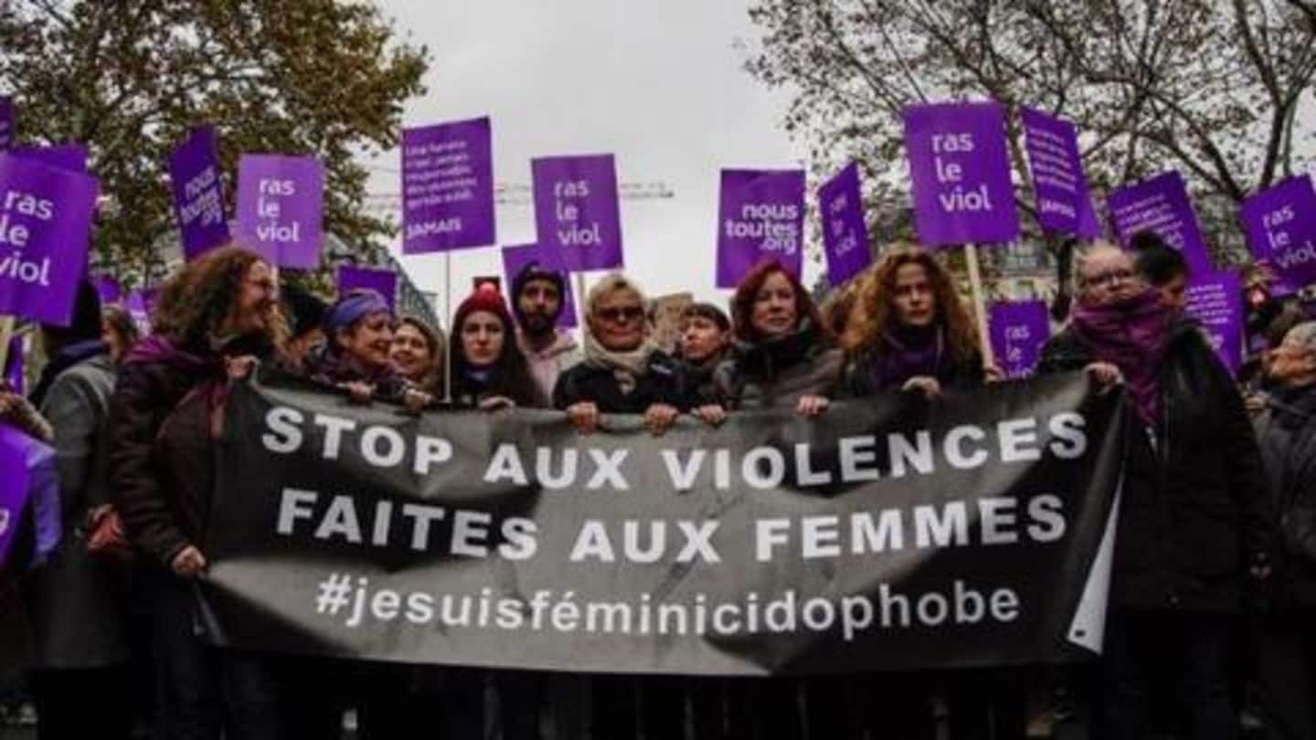 Paris: Thousands protest in 'feminist tidal wave' against sexist violence