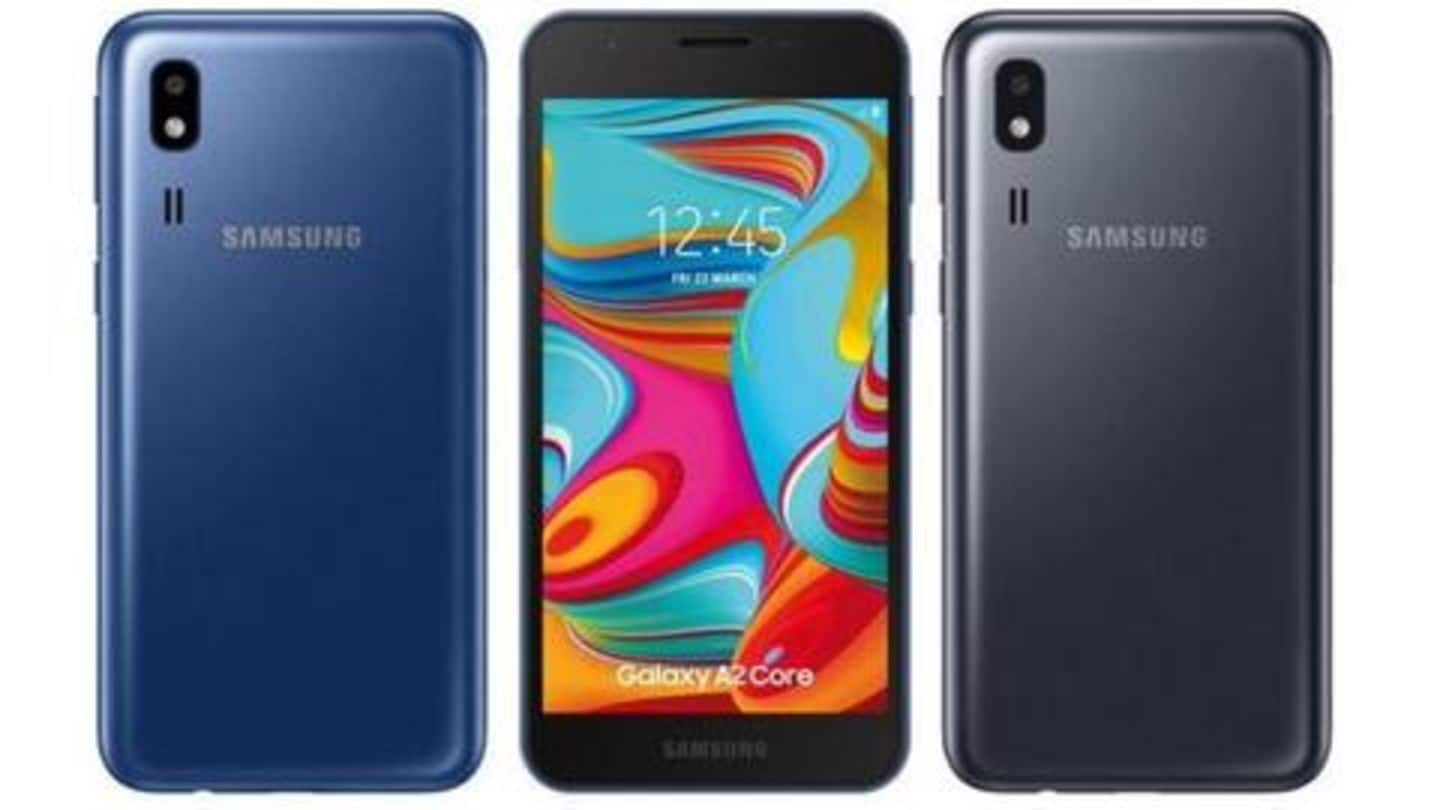 Android Go-based Samsung Galaxy A2 Core launched at Rs. 5,300
