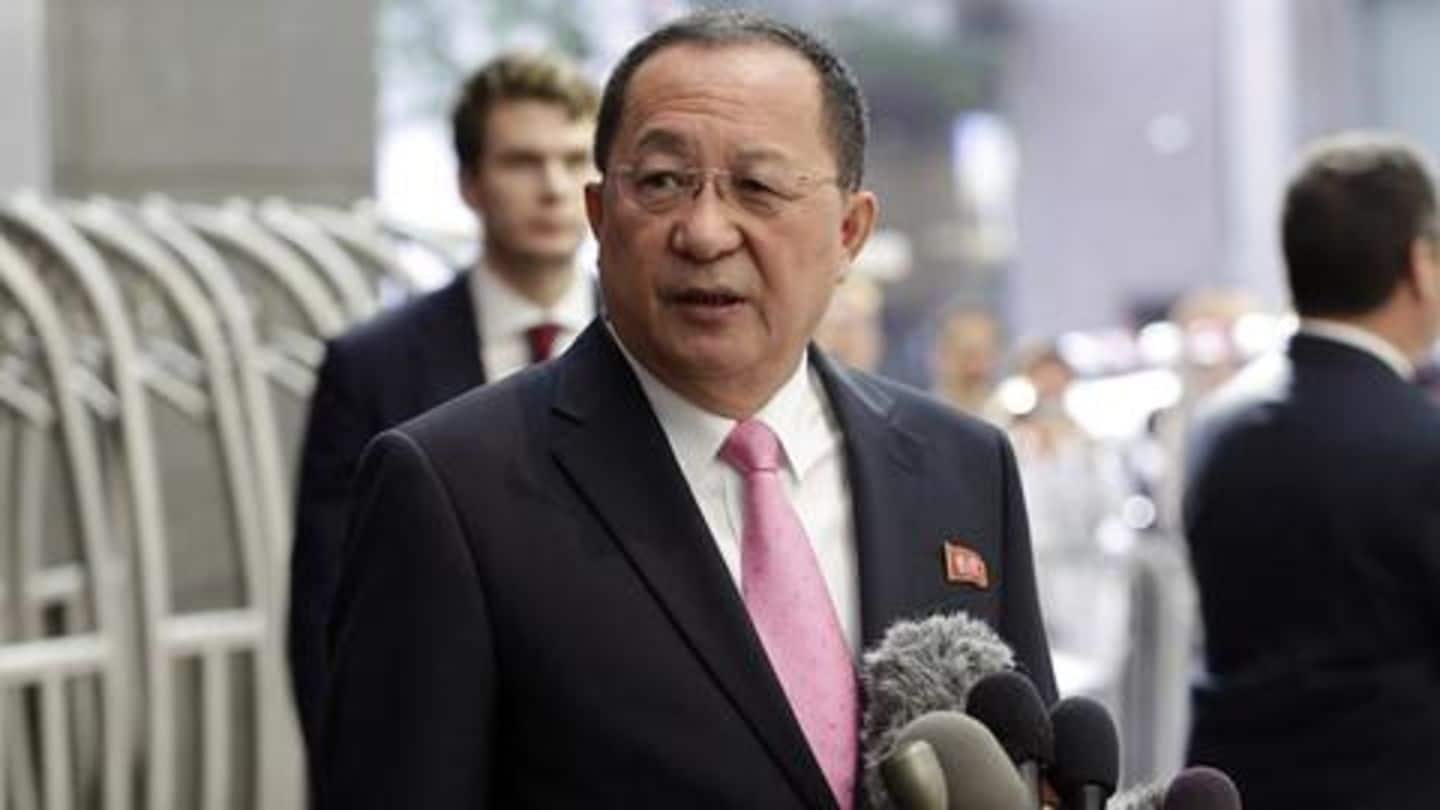 Pyongyang made 'realistic proposal' at summit: N Korea Foreign Minister