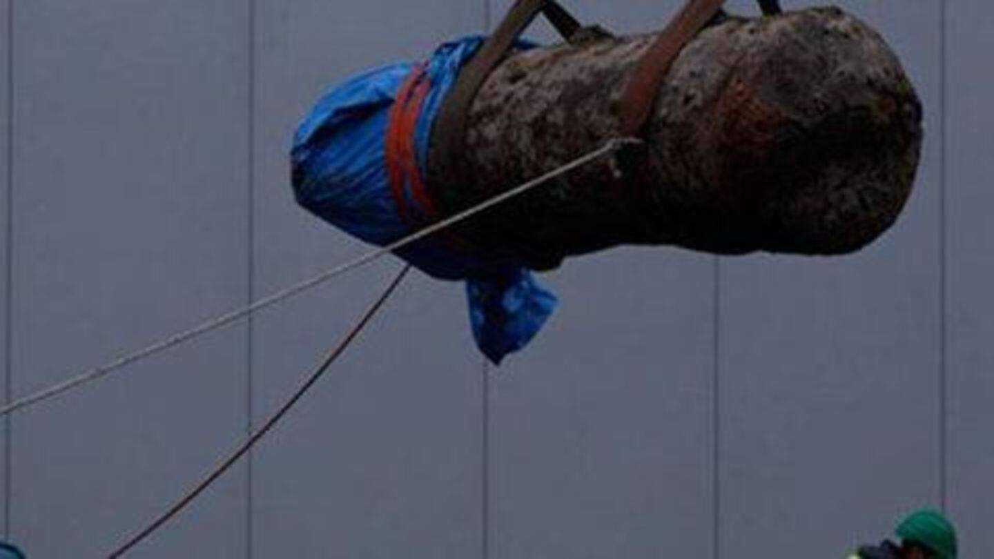 WW-II aerial bomb found during dredging operations in Kolkata