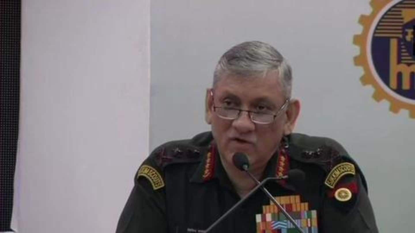 Army looking into reports of snipers entering Kashmir Valley: Rawat