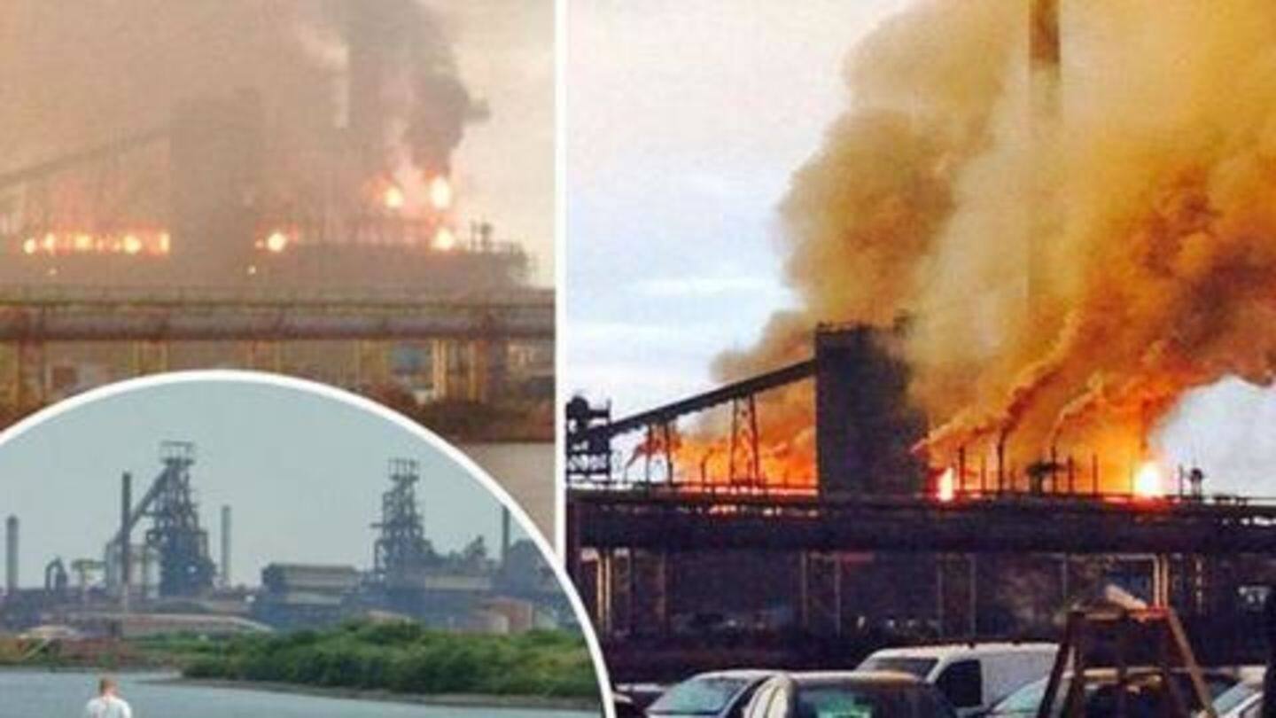 Three blasts reported at Tata Steel-plant in UK, two injured
