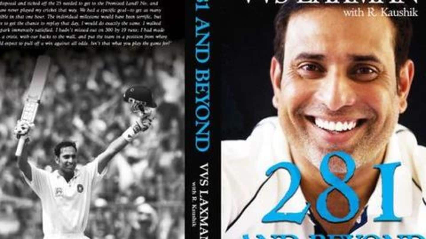 VVS Laxman unveils cover of autobiography titled '281 And Beyond'