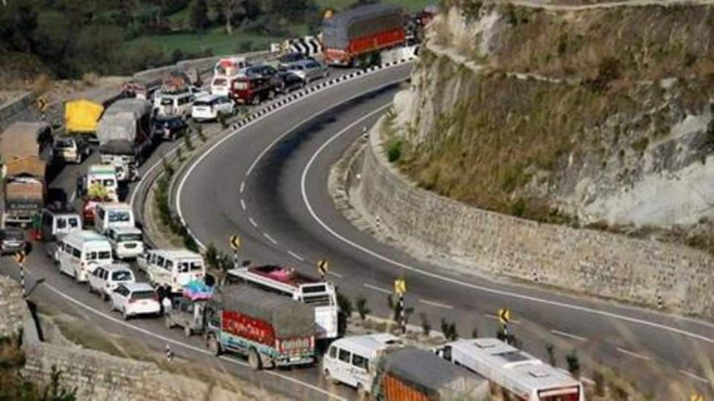 Two-day per week ban on civilian vehicles on Jammu-Srinagar Highway