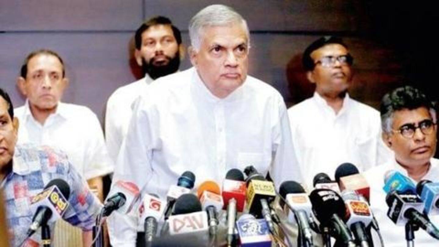 Wickremesinghe called the move as a 'constitutional coup' Wickremesinghe called the move as a 'constitutional coup'