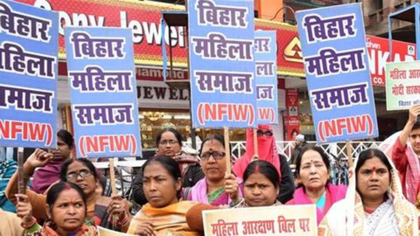 NFIW stages protest, demands immediate passage of Women's Reservation Bill