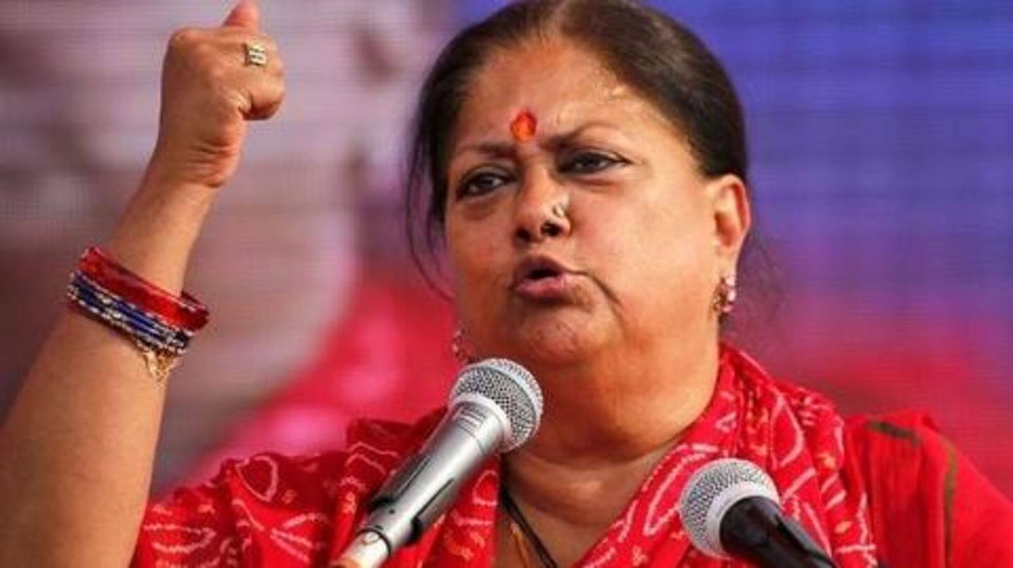 Vasundhara Raje blames Congress for increased swine flu cases