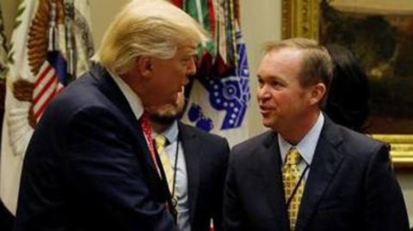 Trump names Mick Mulvaney as interim Chief of Staff