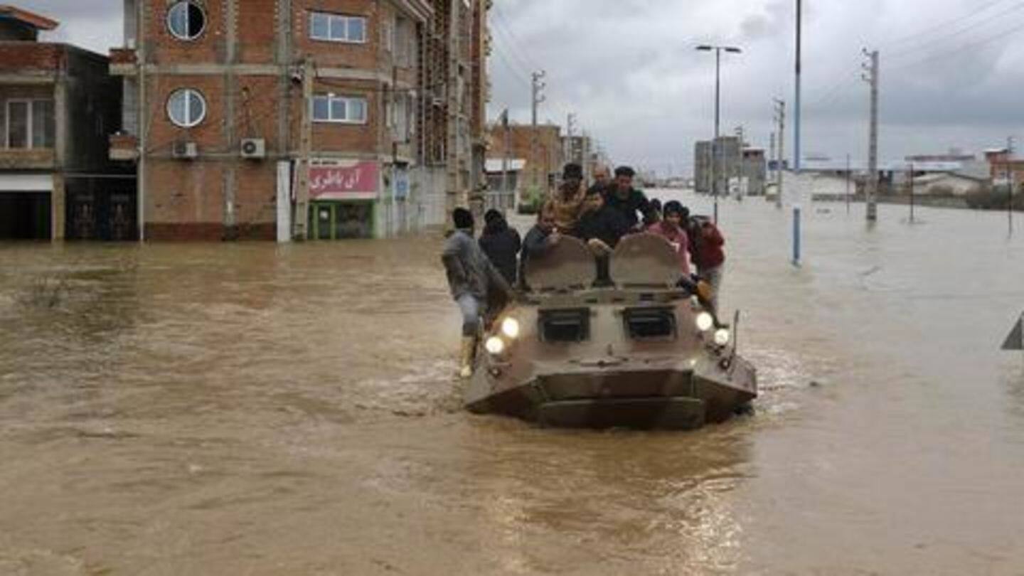 Unprecedented flooding in arid Iran kills 19, injures over 90