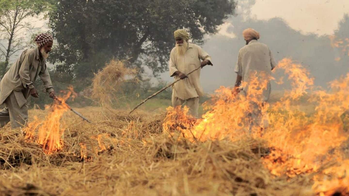 Wind from stubble burning areas worsens Delhi's air quality