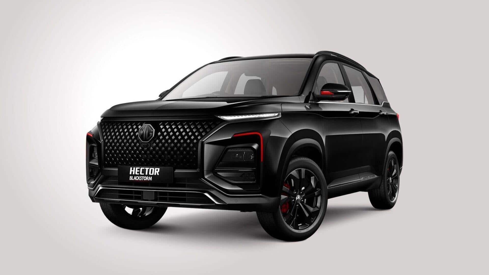 MG Hector Blackstorm Edition launched at ₹21.25 lakh: Check features