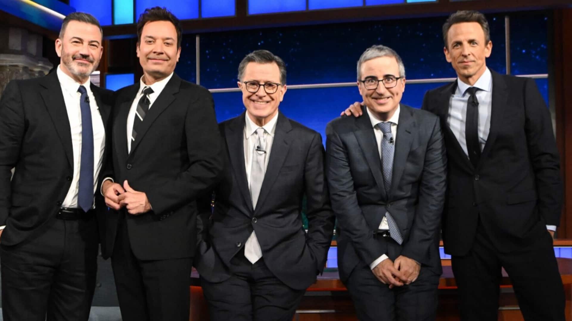 Colbert invites 'Late Night' hosts Kimmel, Fallon, Meyers, and Oliver