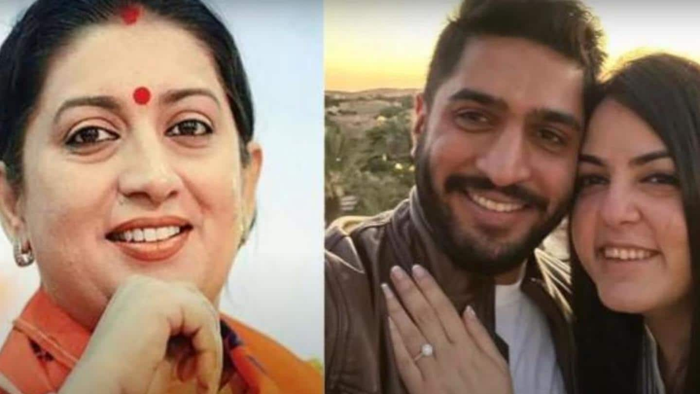 Smriti Irani welcomes future son-in-law through witty Instagram post