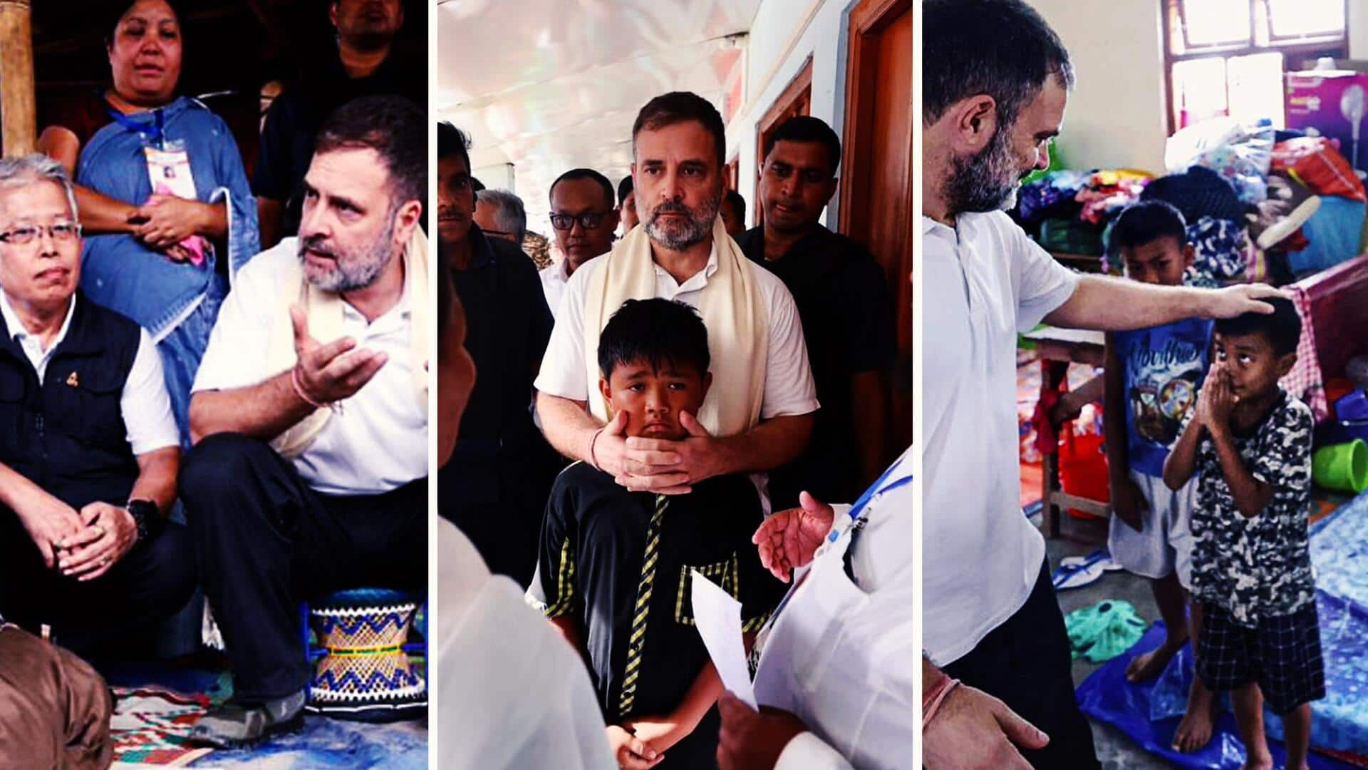 Rahul posts video on Manipur visit with message for Modi