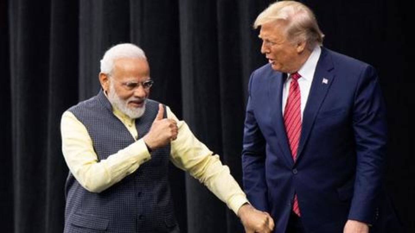 Meanwhile, Trump-Modi shared a stage for the first time Meanwhile, Trump-Modi shared a stage for the first time