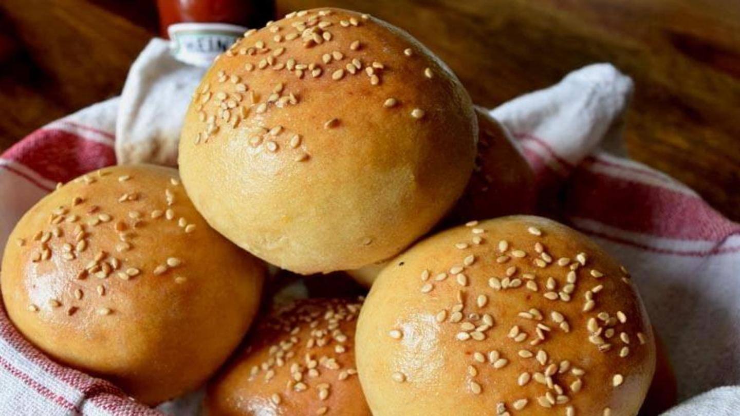 Baking fresh pav bread Baking fresh pav bread