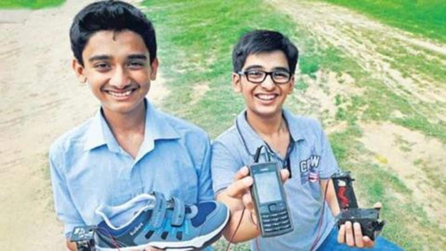 Delhi boys build device that charges phones as you walk