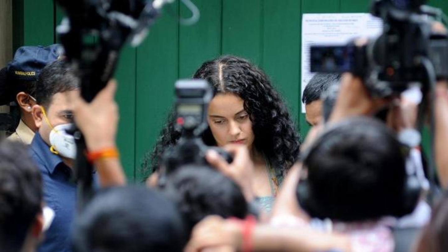 Kangana had criticized Sena, party leaders hit back at her Kangana had criticized Sena, party leaders hit back at her