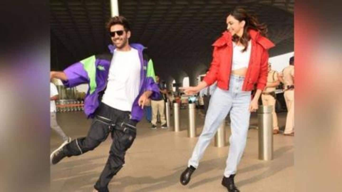 Deepika Padukone, Kartik Aaryan take up the 'Dheeme Dheeme' challenge