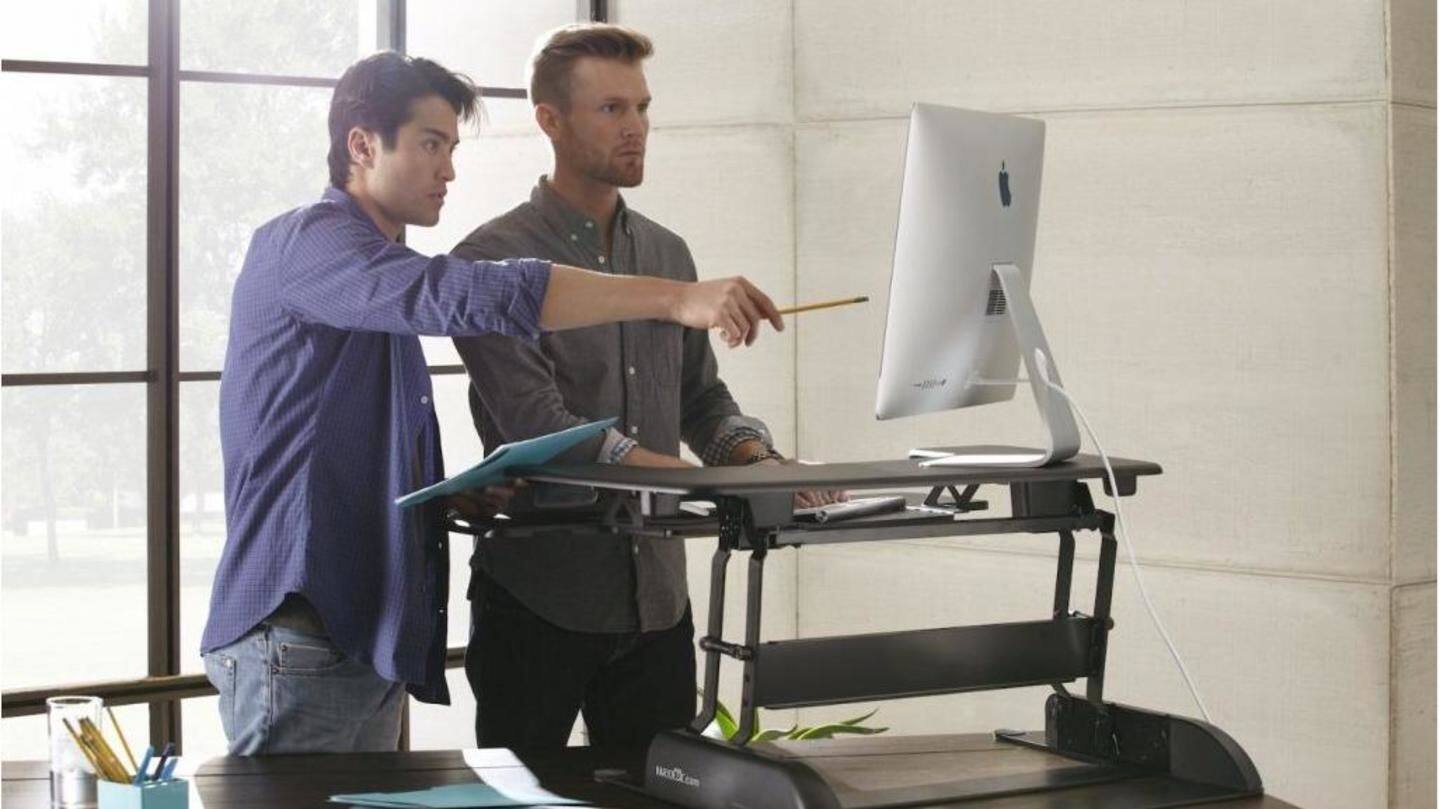 #HealthBytes: Top health benefits of using a standing desk