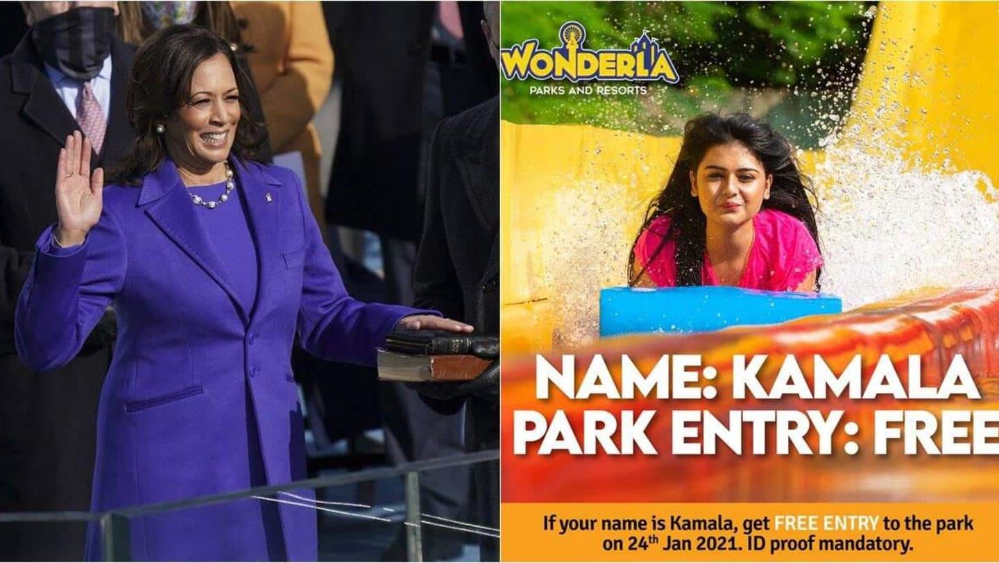 Amusement park offers free entry to customers named 'Kamala'