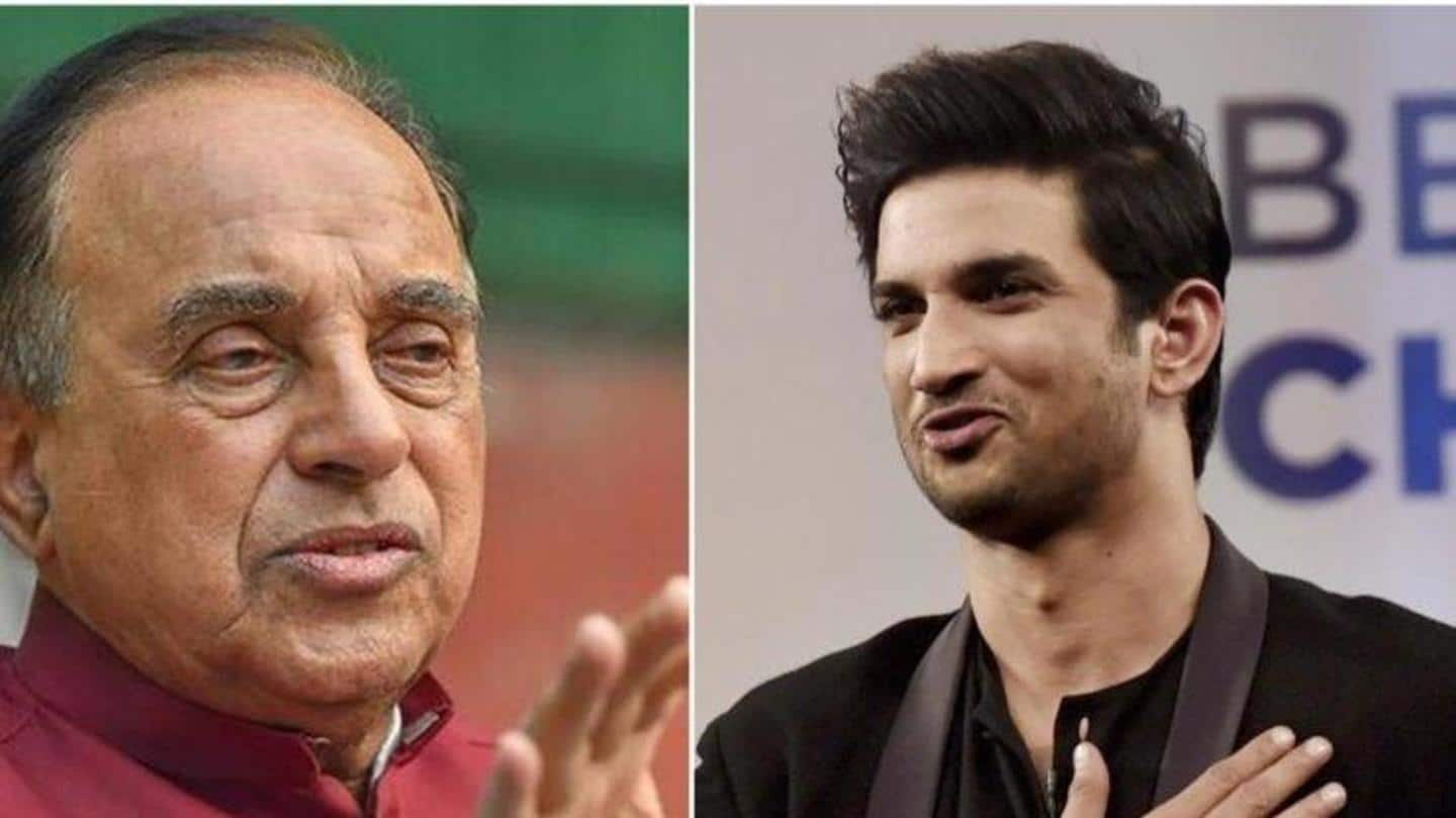 Swamy wants CBI to question doctors who conducted Sushant's autopsy