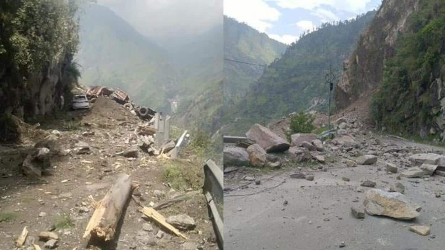 Himachal Pradesh: Landslide in Jeori blocks the Shimla-Kinnaur highway