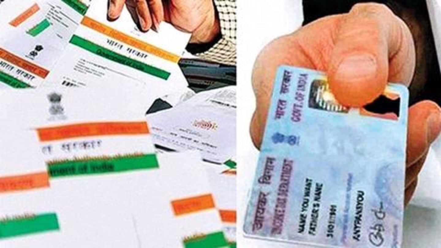 Separately, PAN and Aadhaar can now be used interchangeably Separately, PAN and Aadhaar can now be used interchangeably
