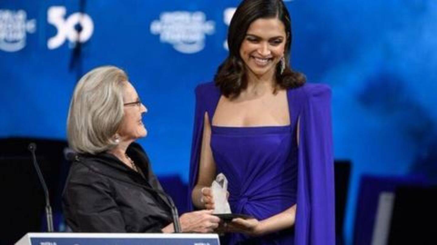 Everything in world is done with hope: Deepika at WEF Everything in world is done with hope: Deepika at WEF