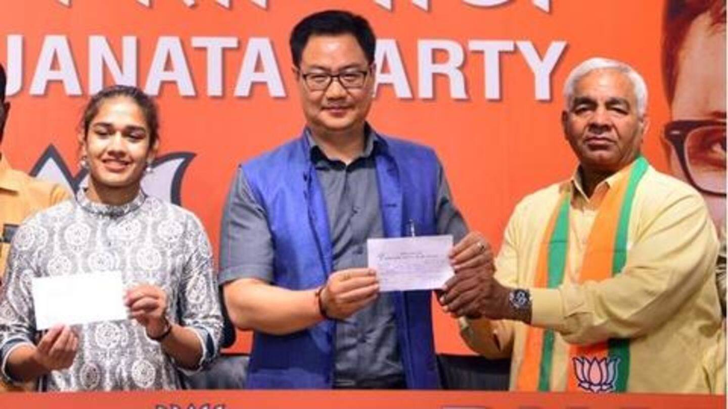 Wrestler Babita Phogat, father Mahavir joined BJP in August 2019 Wrestler Babita Phogat, father Mahavir joined BJP in August 2019