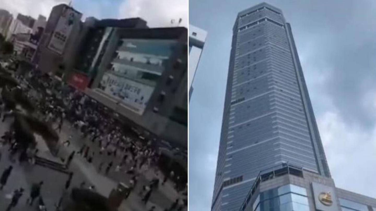 China: 355-meter-tall skyscraper in Shenzhen shakes, evacuated