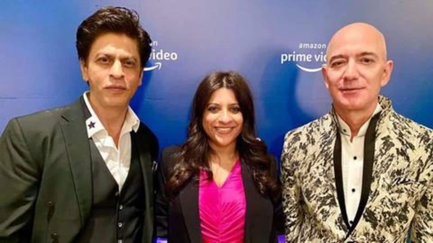 Jeff Bezos calls SRK 'humble'; Khan's response cracks him up