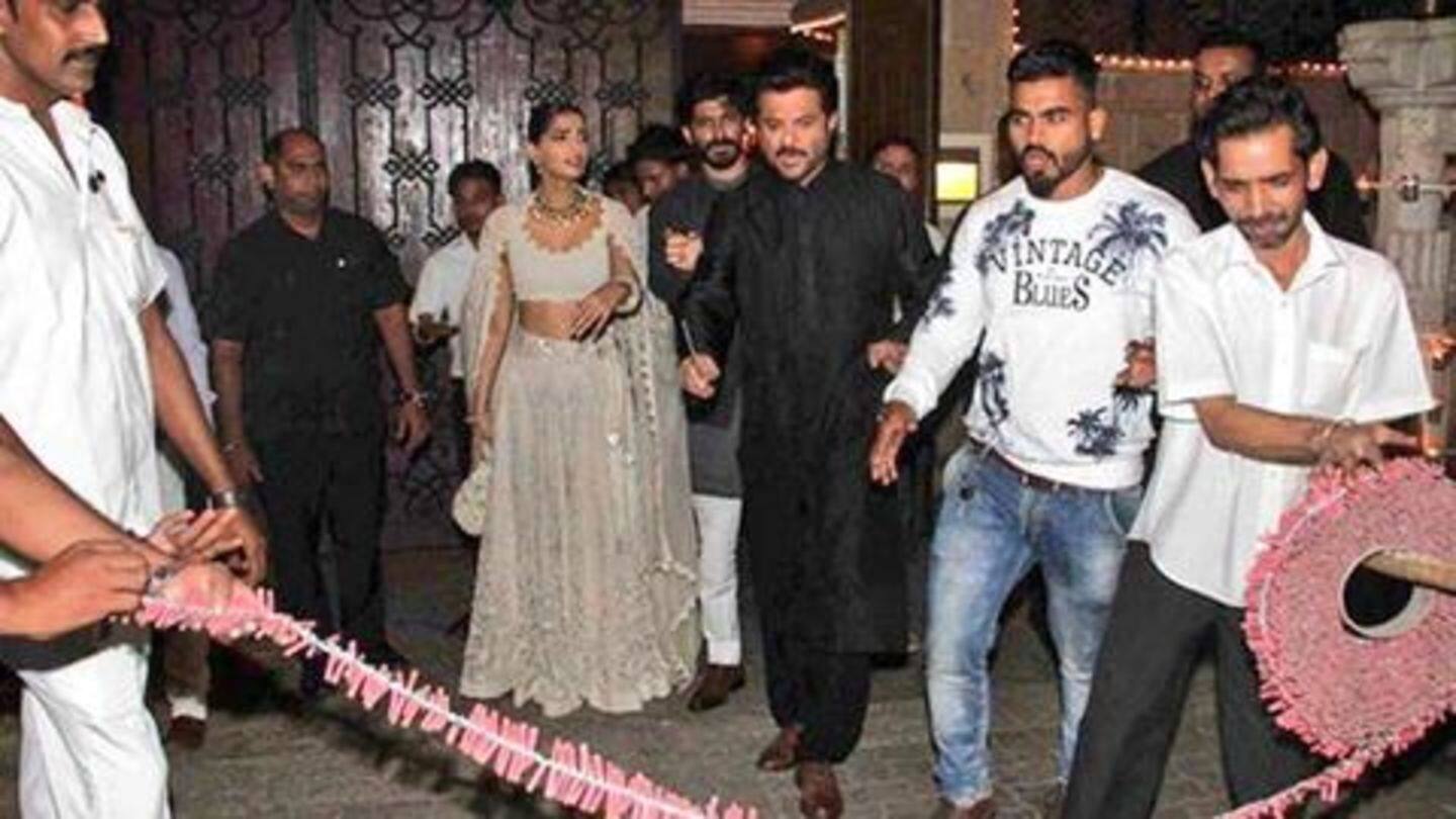 When Sonam tried to school 'morons' for bursting crackers When Sonam tried to school 'morons' for bursting crackers