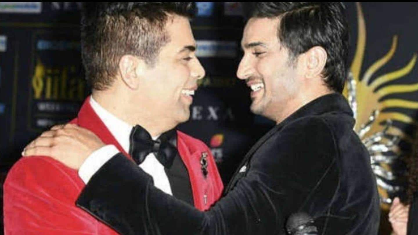 On Sunday, Karan posted a tribute for Sushant On Sunday, Karan posted a tribute for Sushant