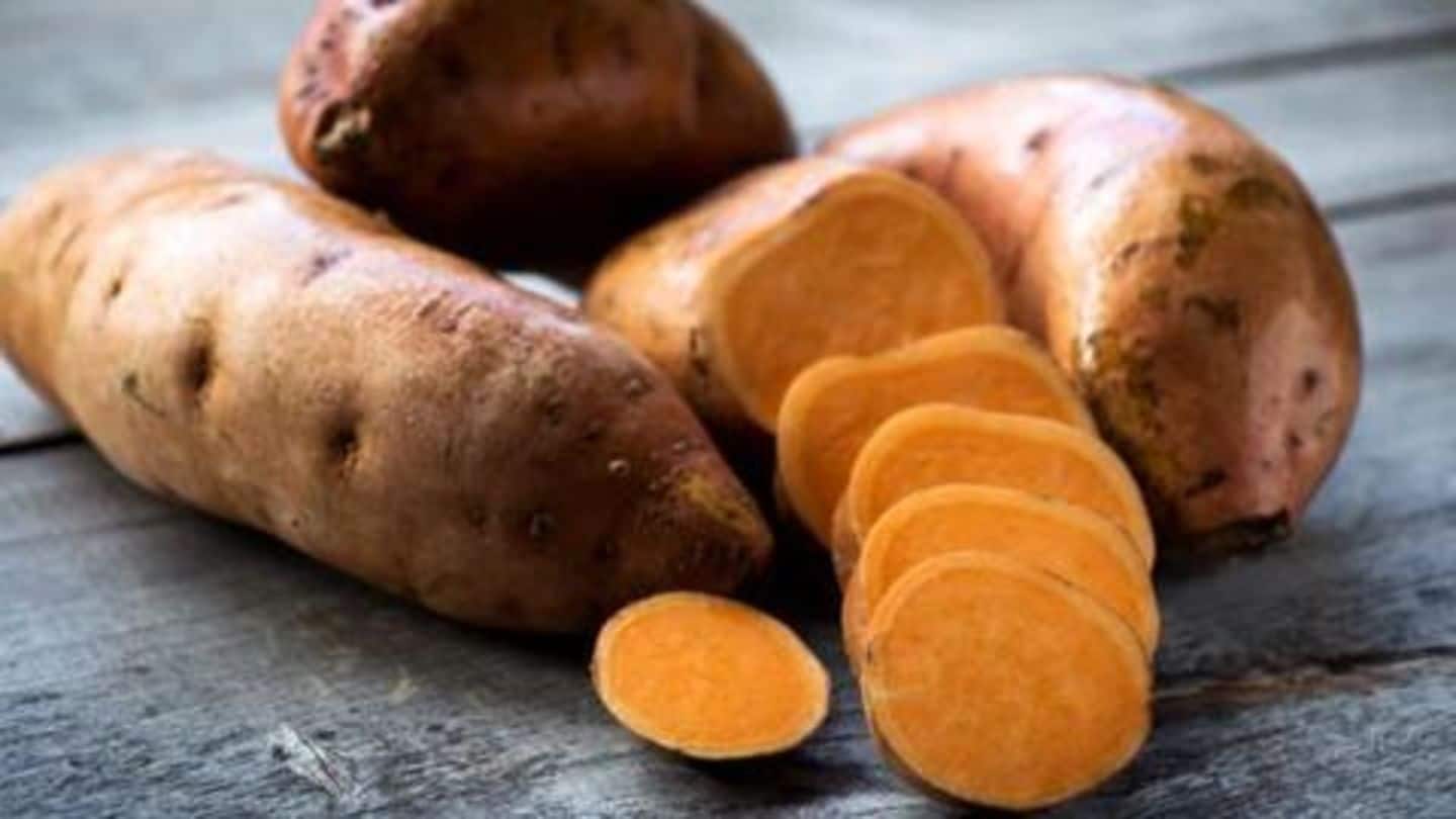 Sweet potatoes, carrots, and water Sweet potatoes, carrots, and water