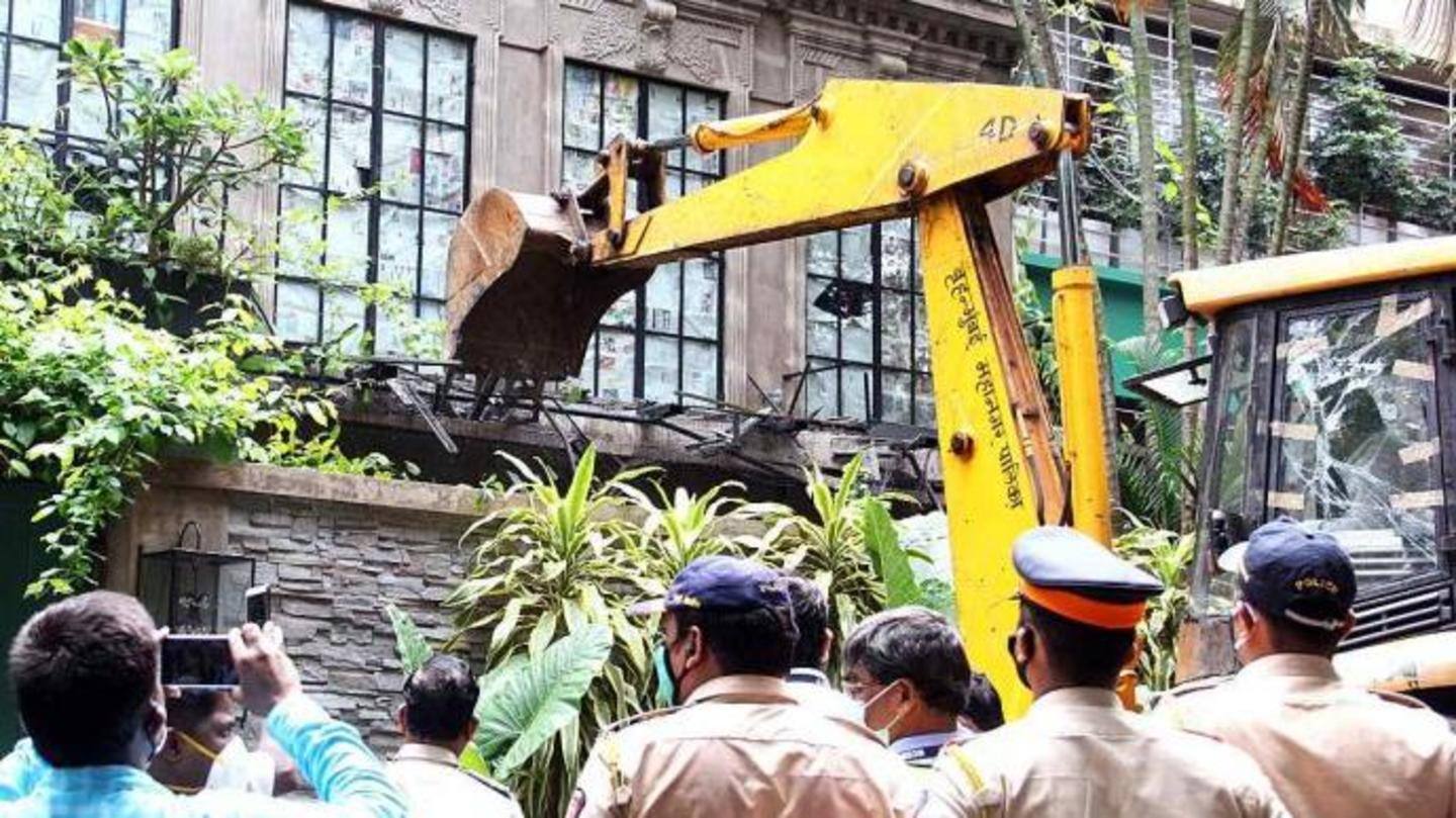 Last week, Kangana's office was demolished Last week, Kangana's office was demolished