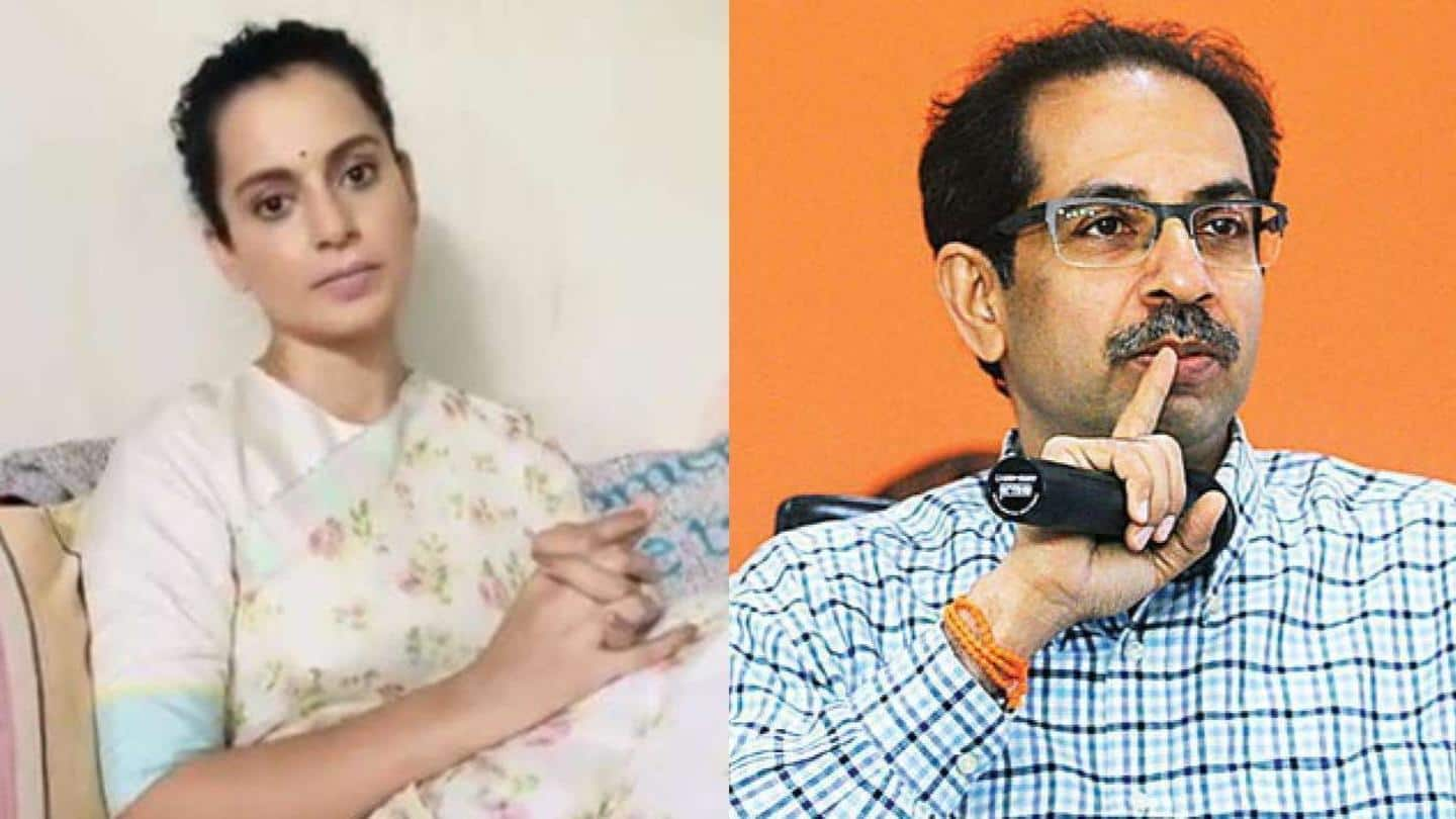 After 'ganja' comment, Kangana hits back at Uddhav Thackeray