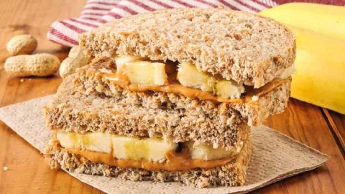 Grilled peanut butter and banana sandwich: Simple and sweet Grilled peanut butter and banana sandwich: Simple and sweet