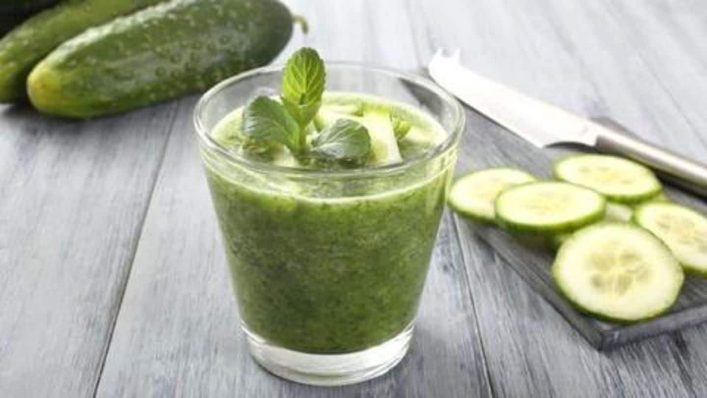 Cucumber juice and Karela juice Cucumber juice and Karela juice