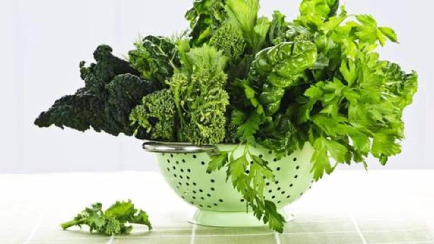 Dark leafy greens: Add them to your smoothies and sandwiches Dark leafy greens: Add them to your smoothies and sandwiches