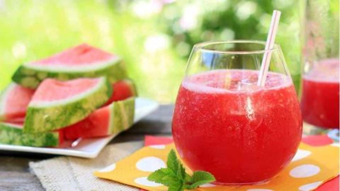 Lauki juice and Watermelon juice Lauki juice and Watermelon juice