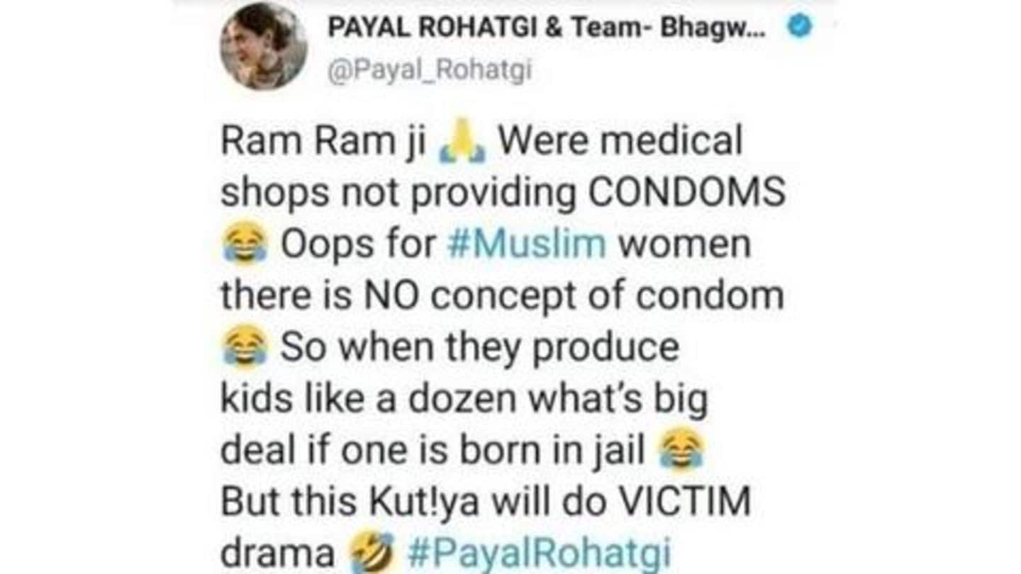 For Muslim women, there is no concept of condom: Rohatgi For Muslim women, there is no concept of condom: Rohatgi