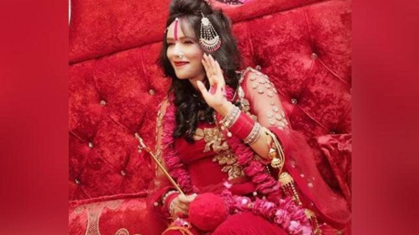 Radhe Maa showed up for a guest appearance Radhe Maa showed up for a guest appearance