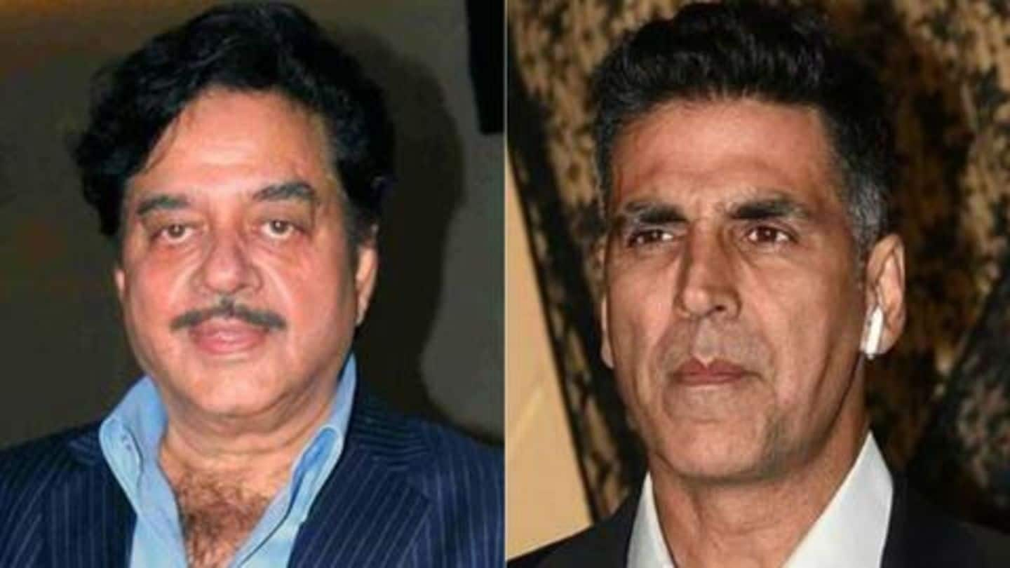 Schoolboys' competition: Shatrughan Sinha's indirect jibe at Akshay Kumar